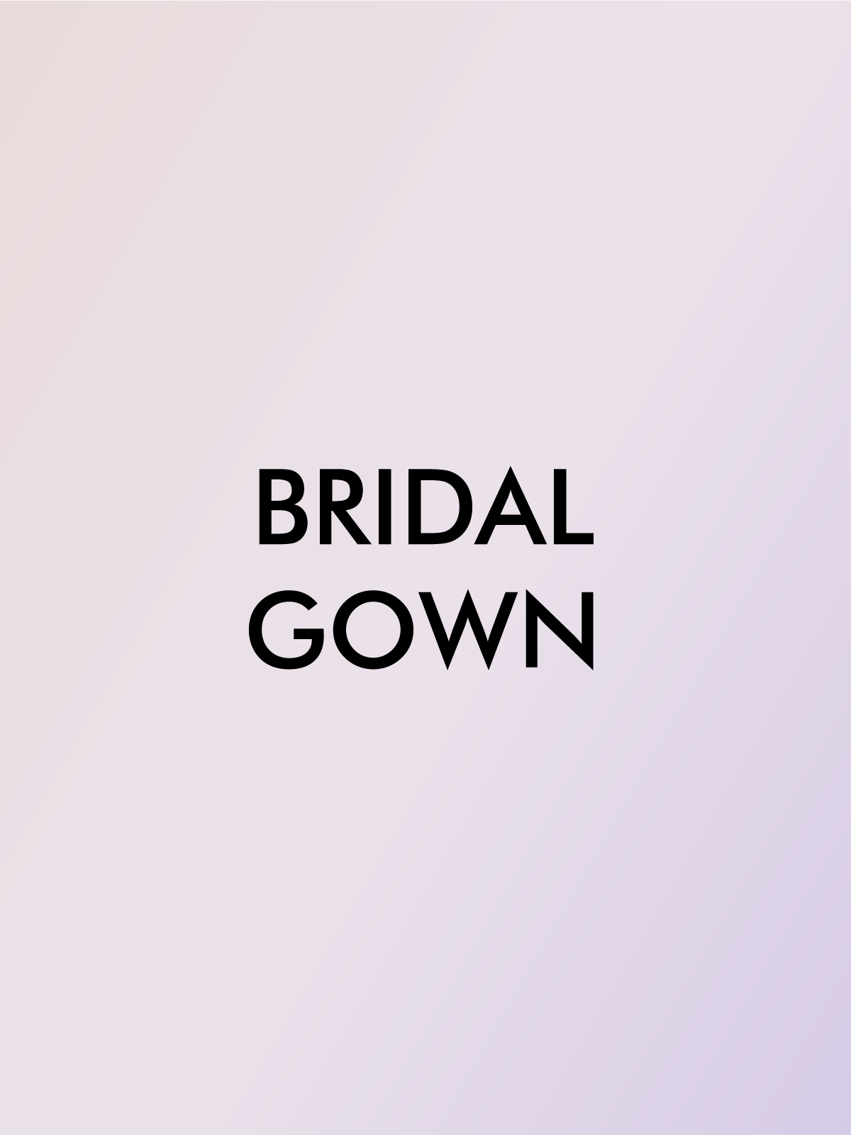 BRIDAL GOWN