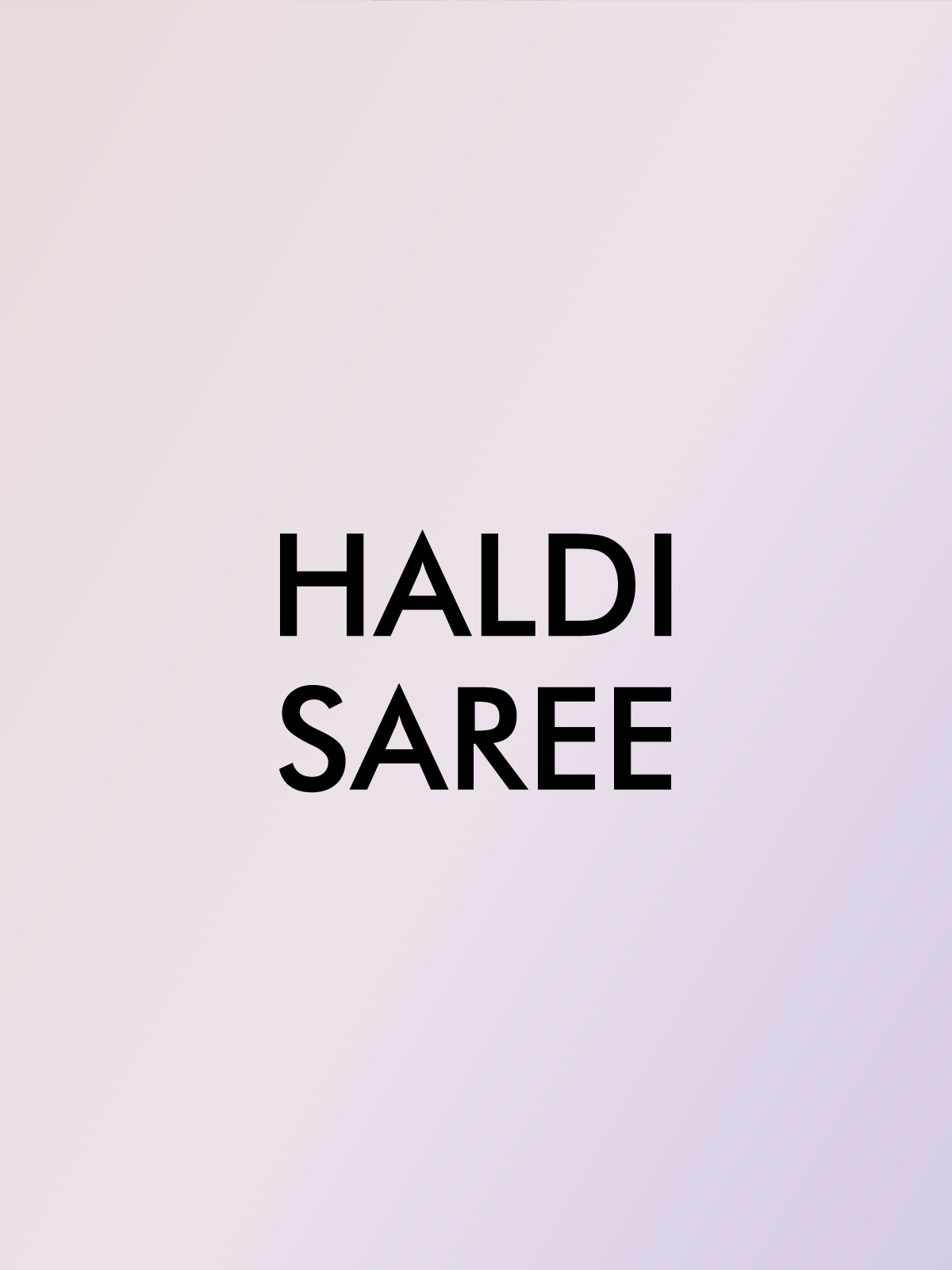 HALDI SAREE