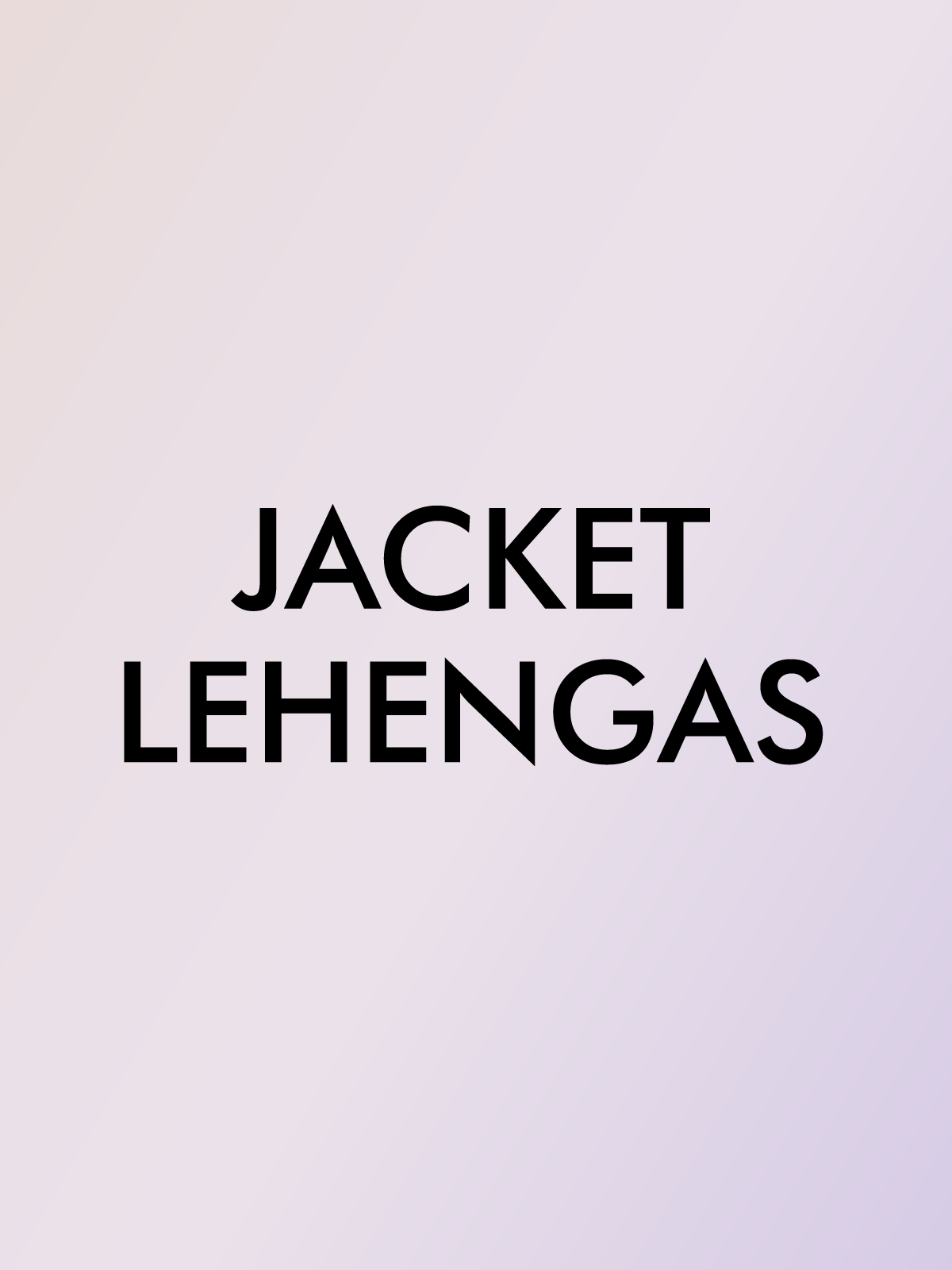 JACKET LEHENGAS