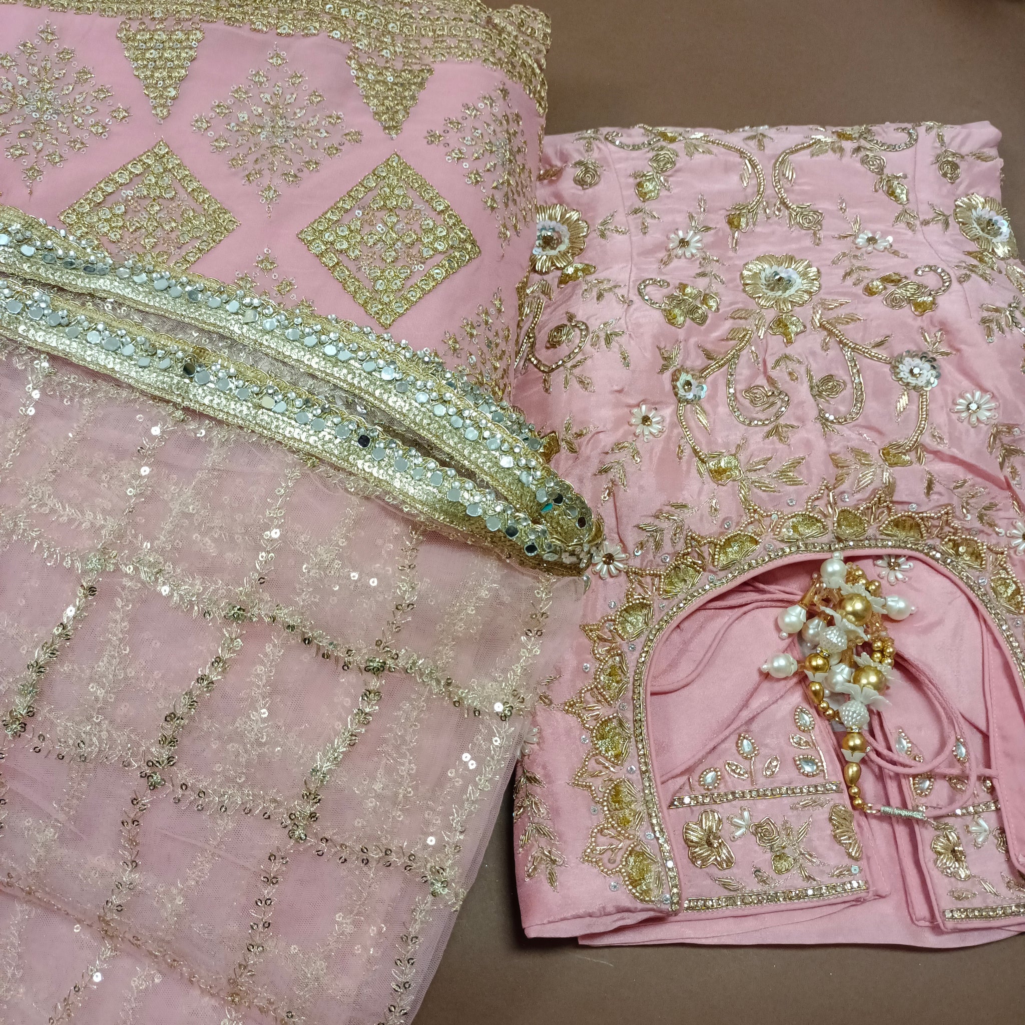 Gharara Suit With Hand Work
