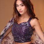 Sequined Blouse And Lehenga