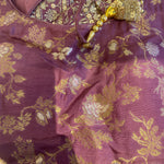 Zari and Gota Embroidered Sharara Suit
