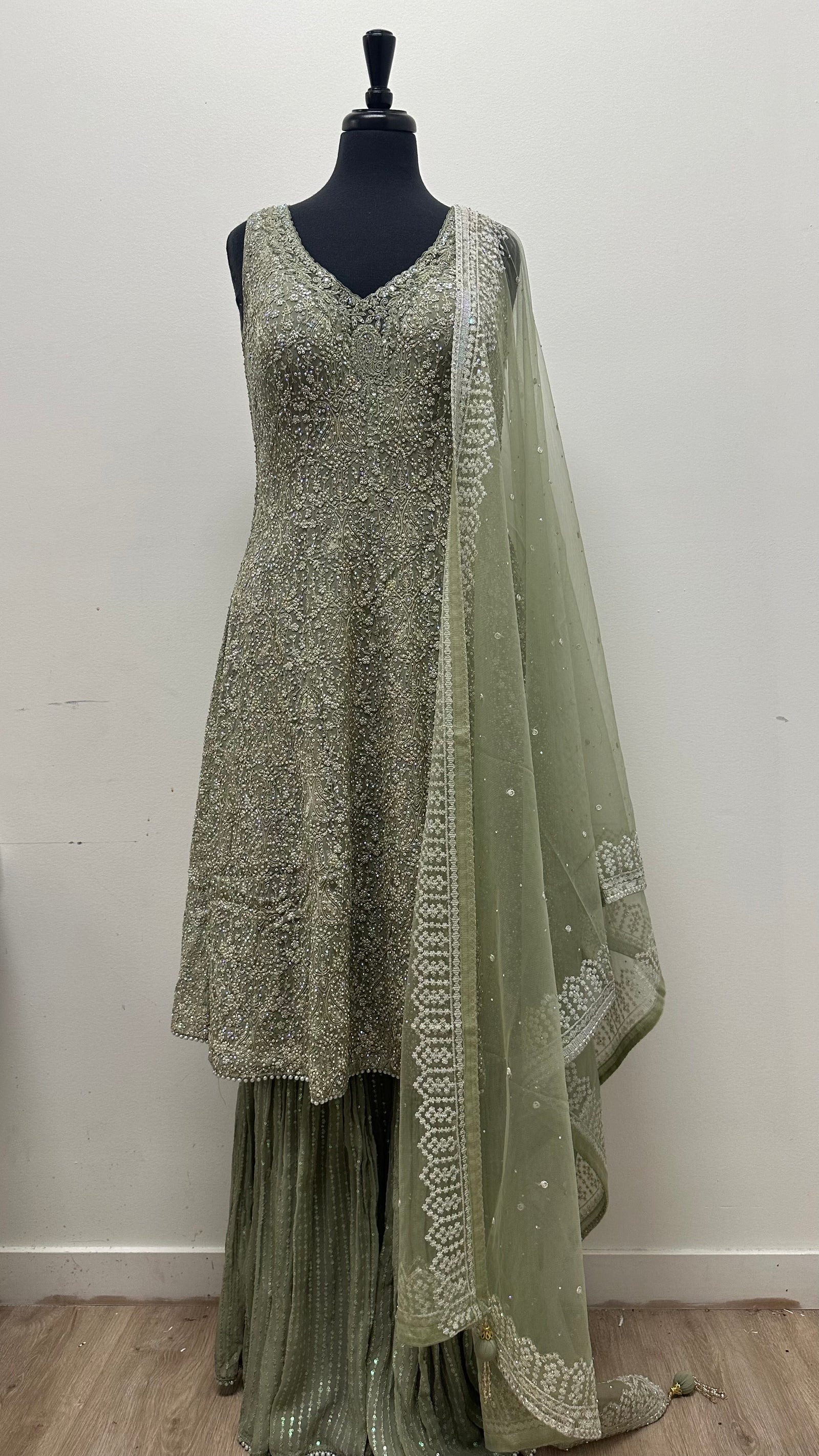 Beautifully designed and Highlighted shirt With Gharara
