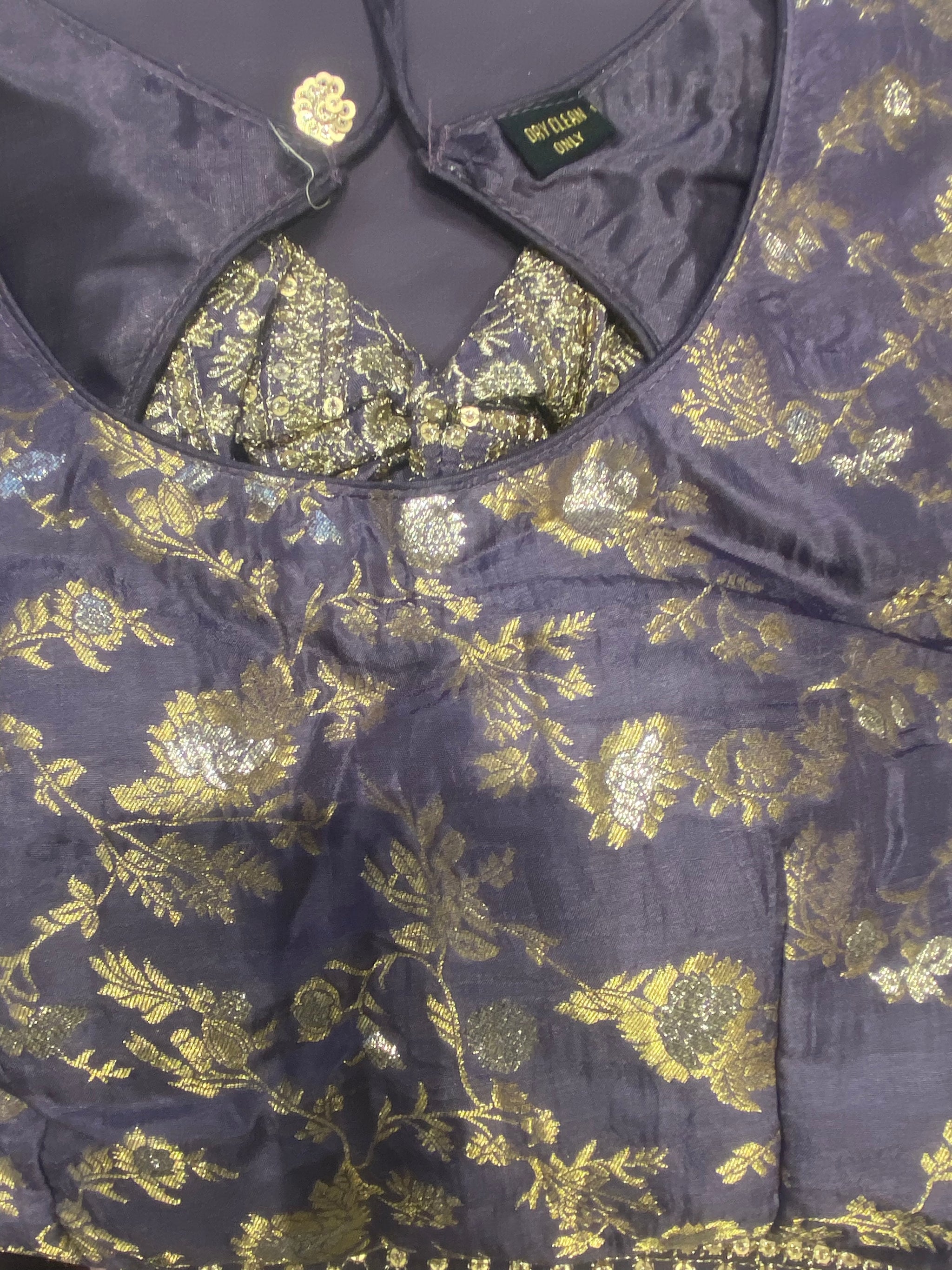 Zari and Gota Embroidered Sharara Suit