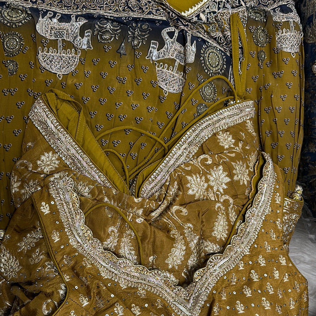 Exquisite Lehnga with Heavy Bottom Embroidery