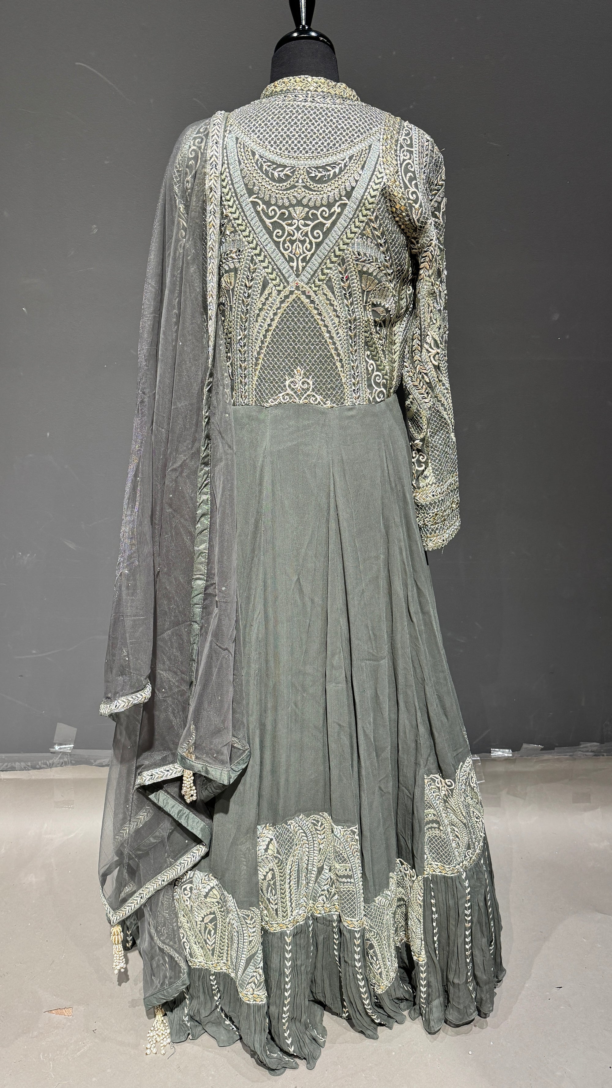 Traditional Anarkali with Ruffels