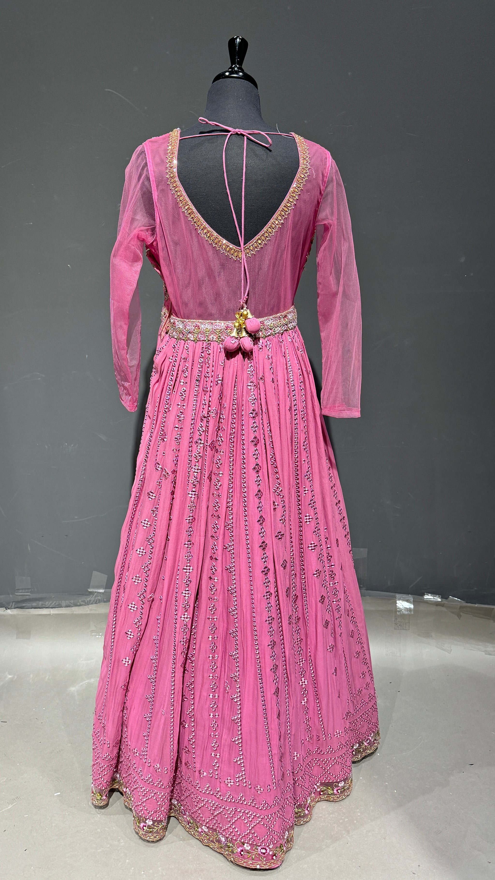 Classy Pink Anarkali Gown