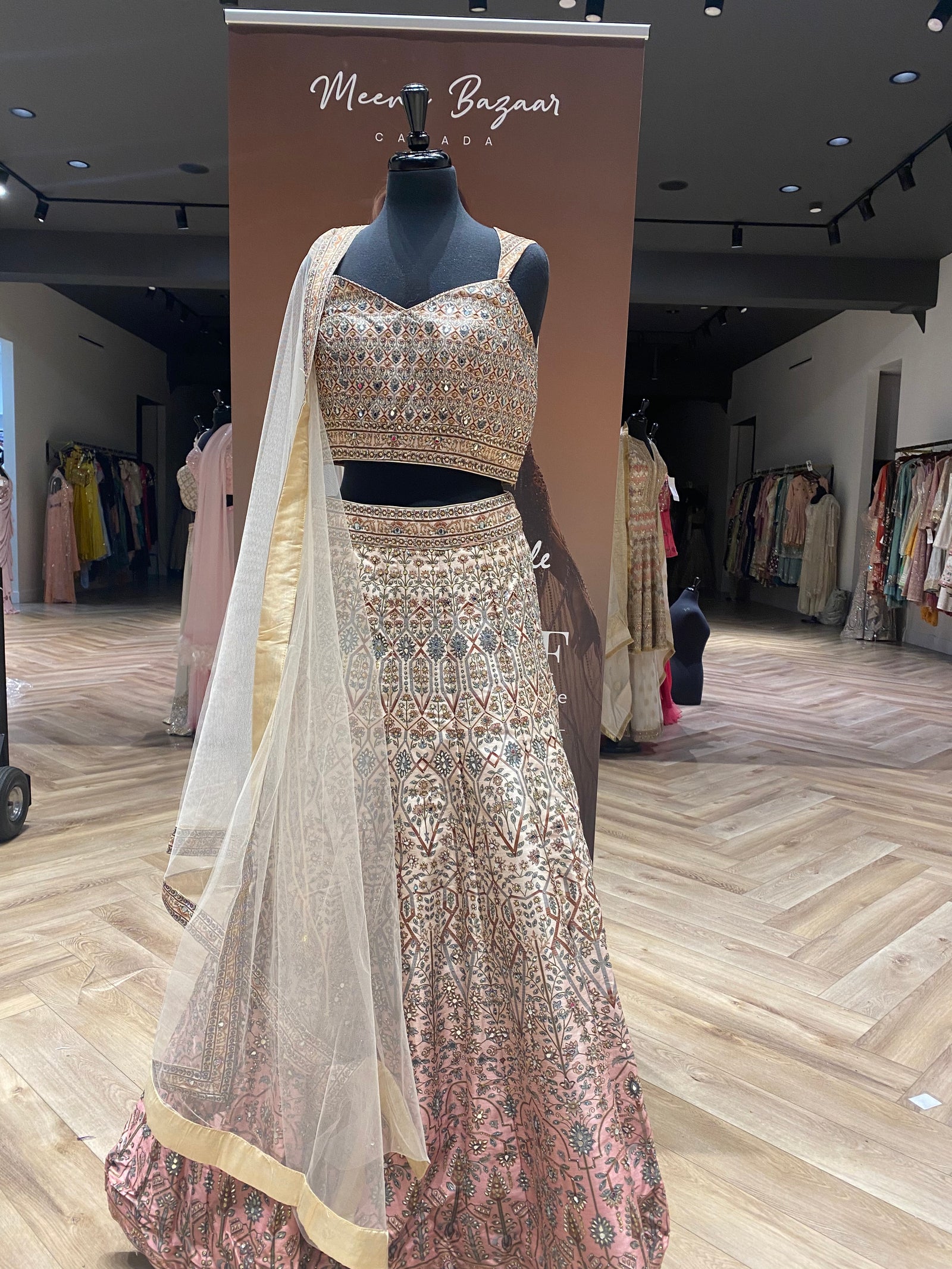 Traditional Lehenga Featuring Chic Crop Top