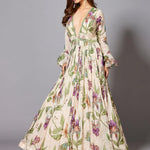 Printed Anarkali with Sequence highlight