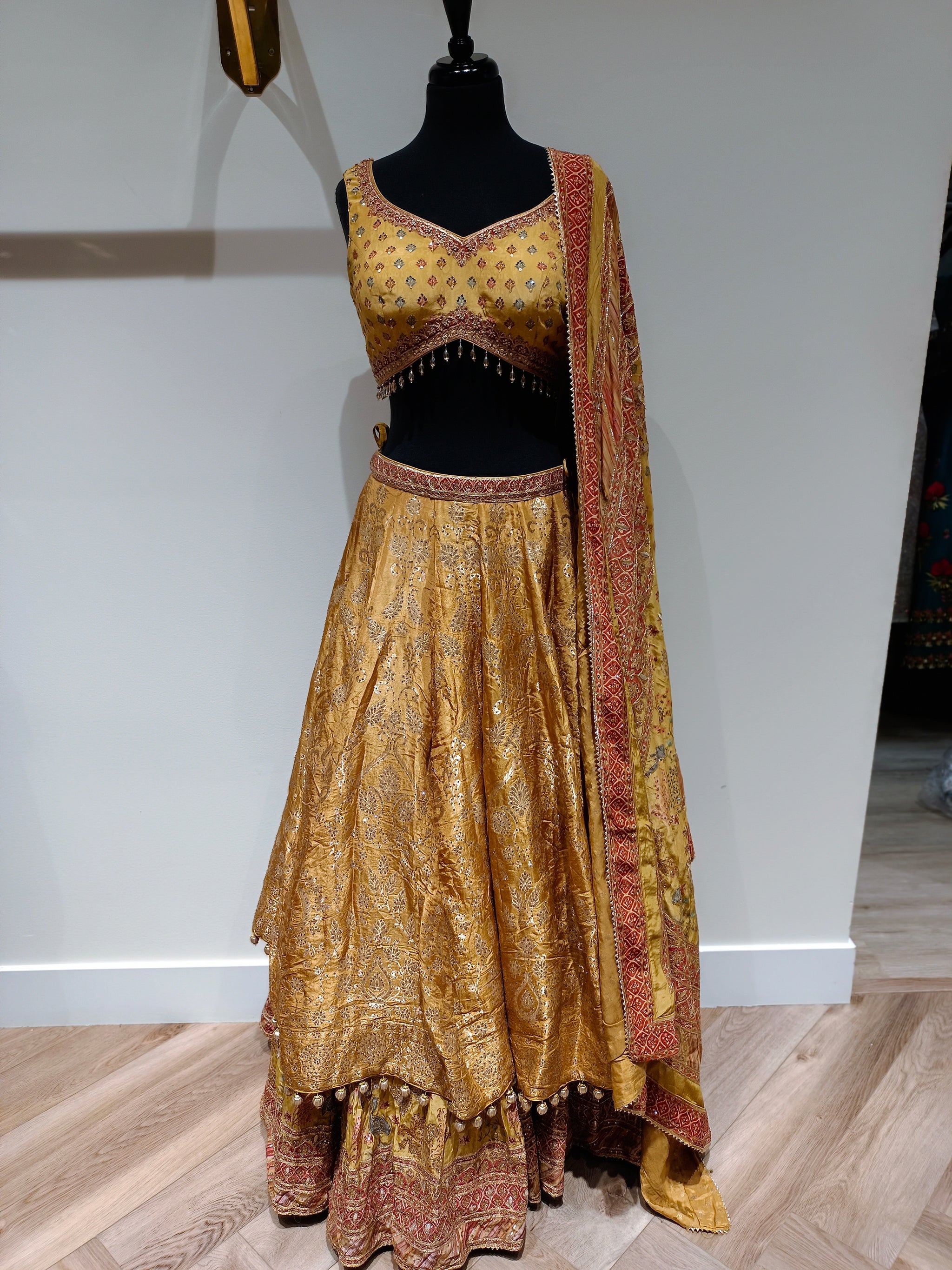 Exquisite Lehnga with Heavy Bottom Embroidery