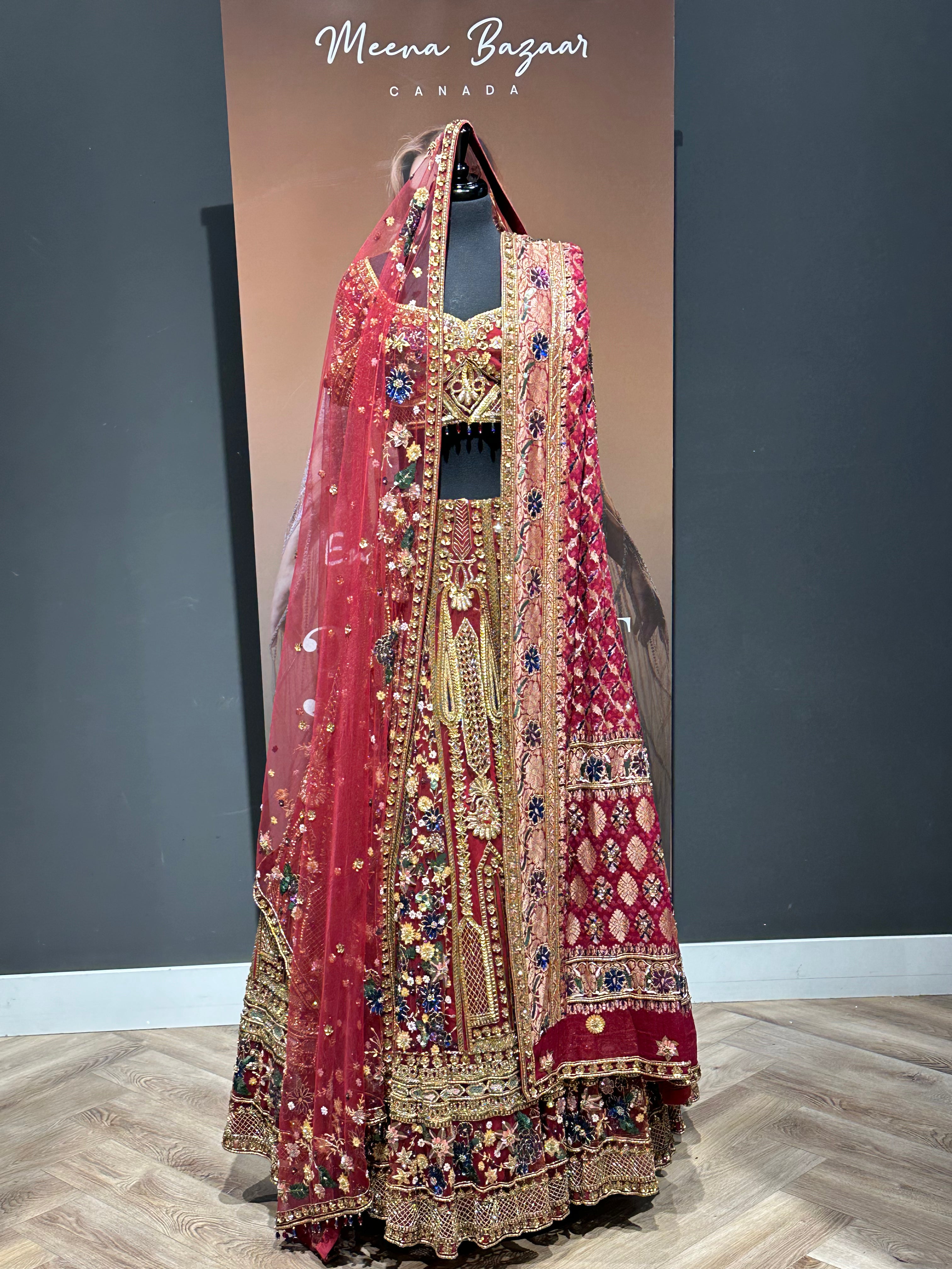 Bridal lehenga 2025 meena bazaar