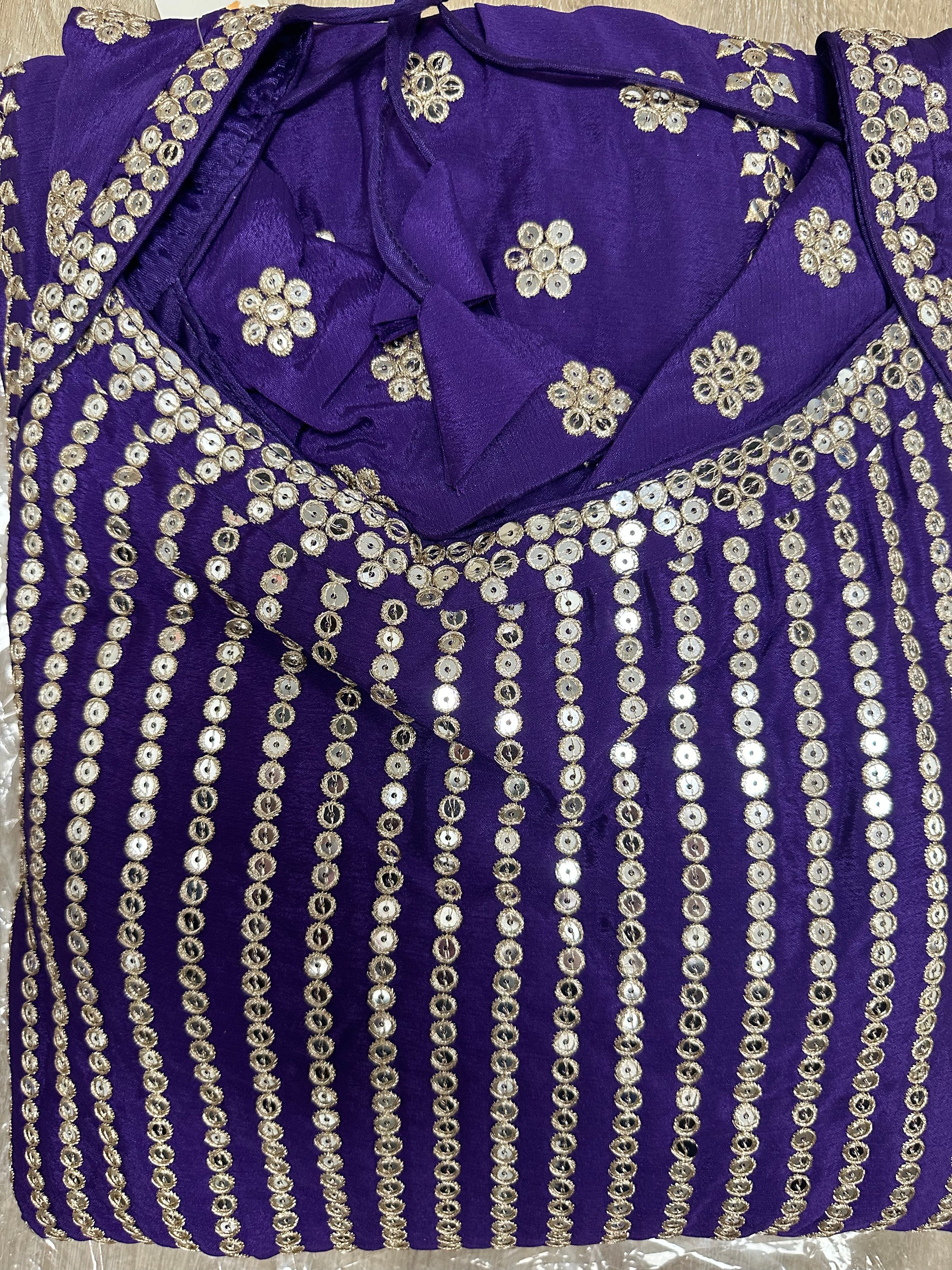 Heavy Sequence Emb Gharara suit