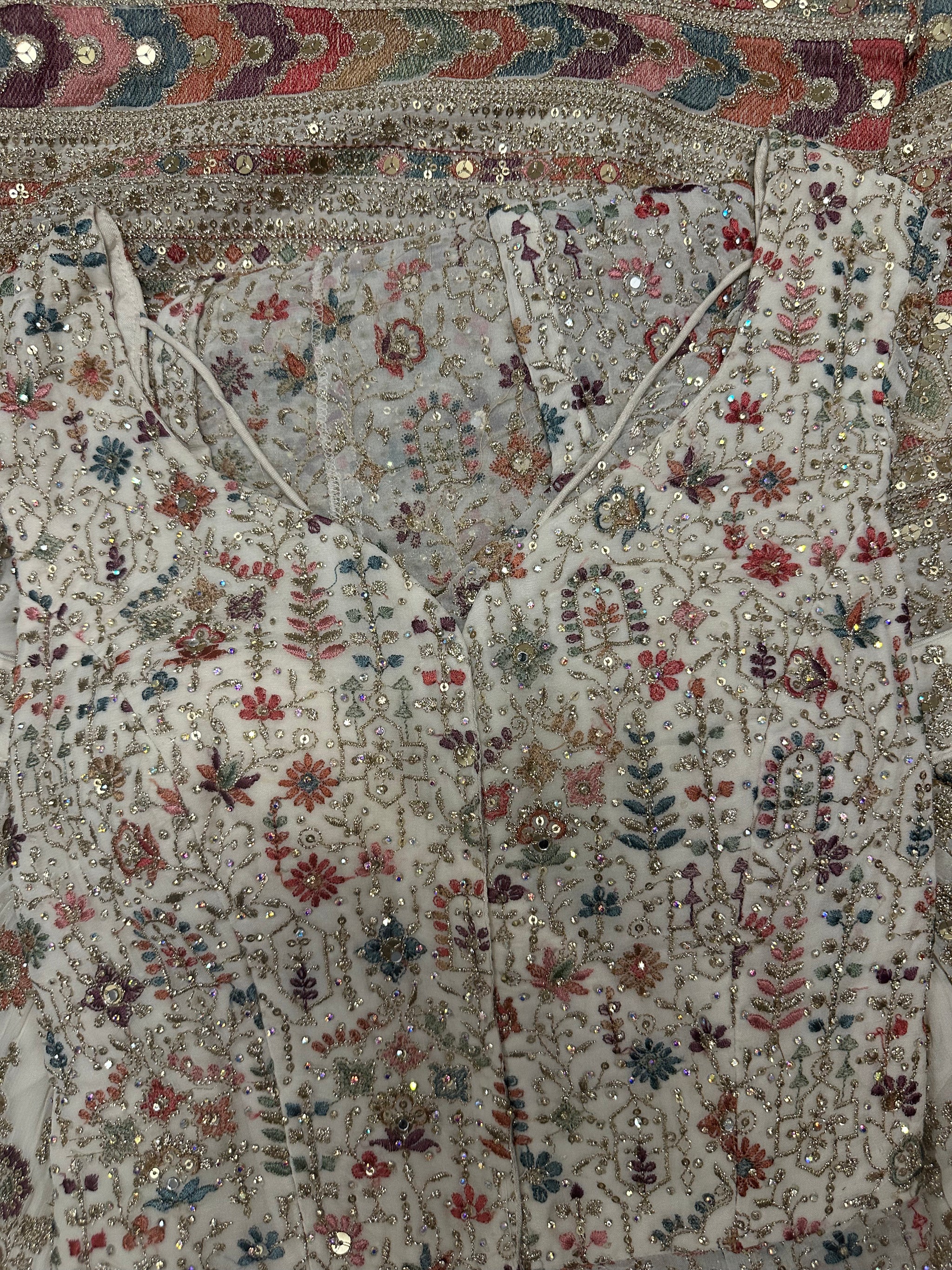 Embroided lehenga with Long Shirt