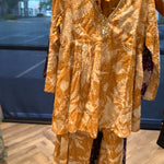 Yellow Peplum with Sharara Suit for Women.