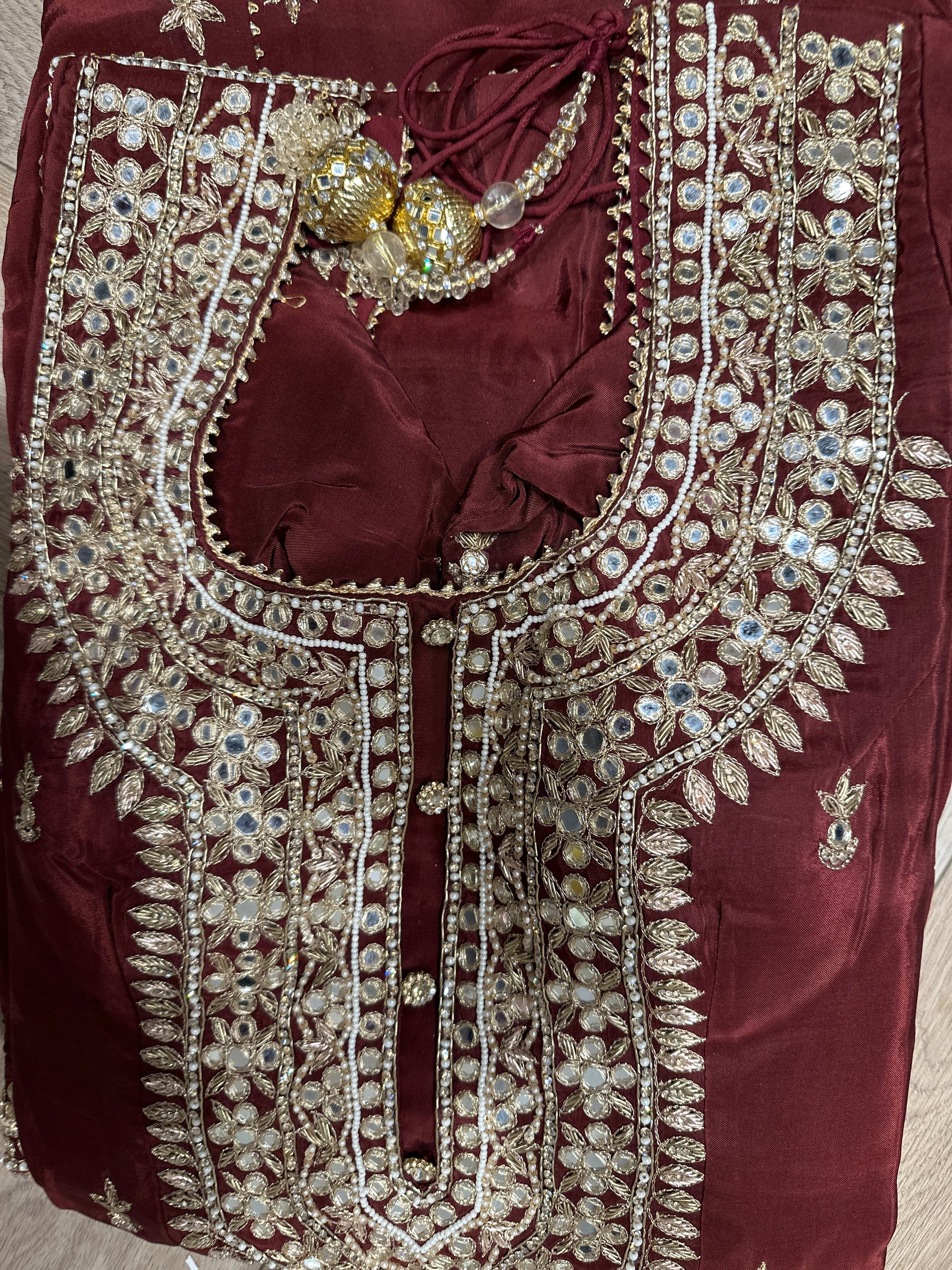 Mirror Worked Sharara Suit