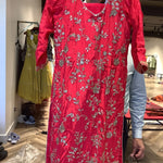Red Shalwar Suit for Women.
