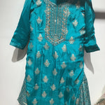Turquoise Skirt Suit for Women.