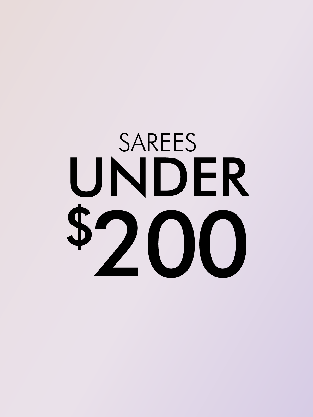 SAREES UNDER $200