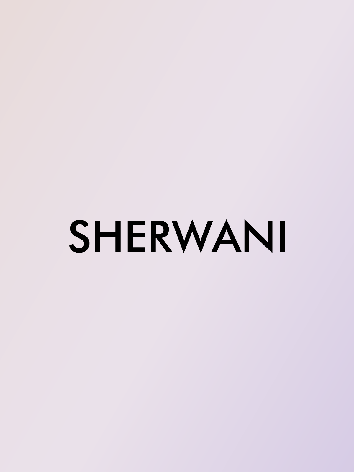 SHERWANI