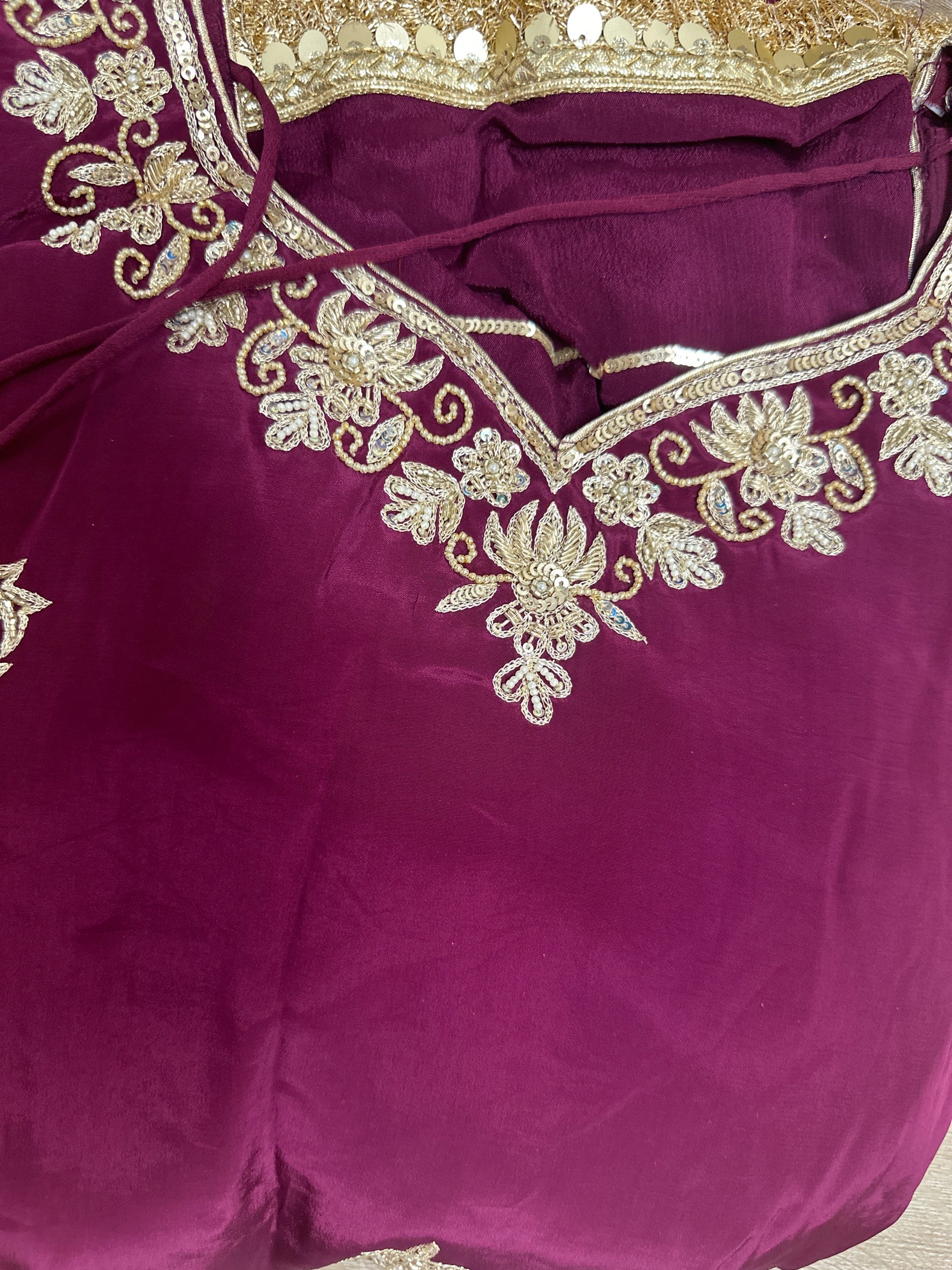 Traditional Embroidery Plazzo Suit