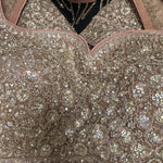 Elegant Gold Embroidered Lehenga