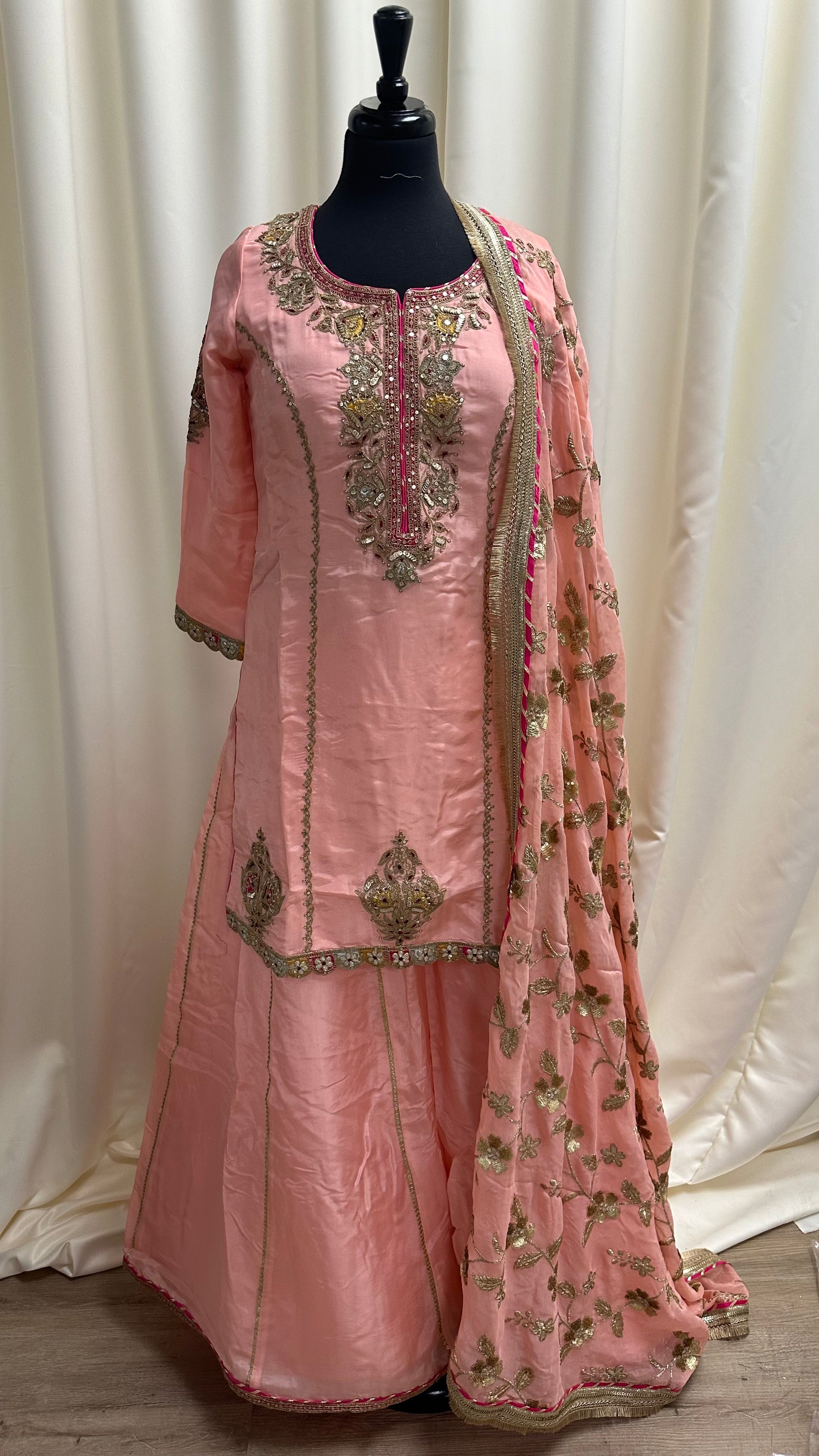 Detailed Embroidery Sharara Suit