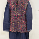 Embroidered Kurta Pajama with Vest