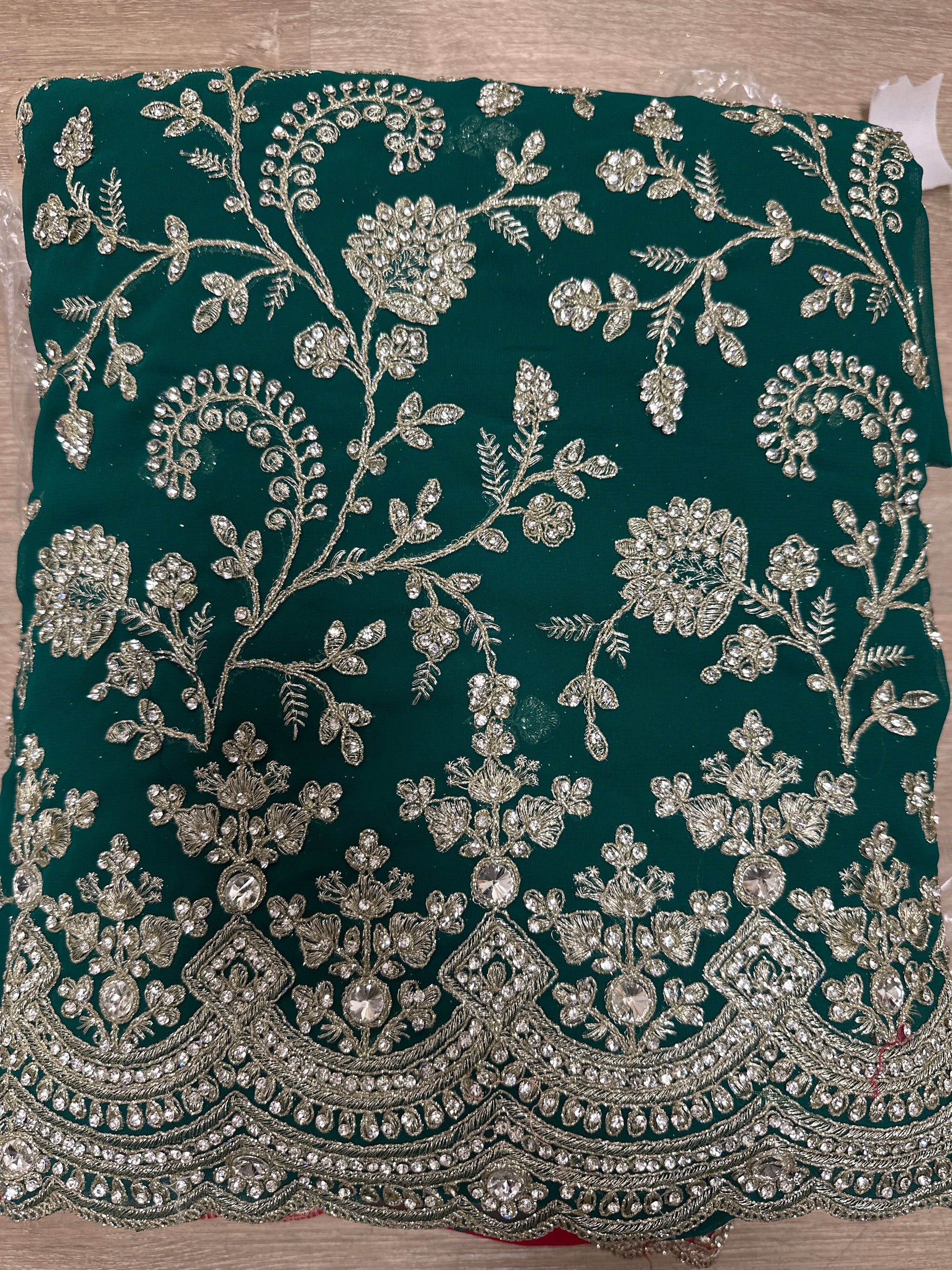 Beautiful Embroidered Unstitched Suit