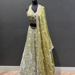 Ravishing White Emb Lehenga Set