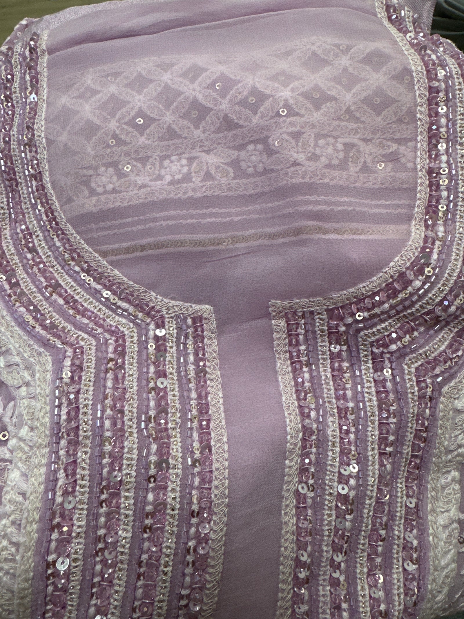 Unstitched Chikankari Suit