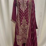 Heavy Emb Shirt with Beautiful Gharara Suit