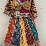 Multicolour Jaggo Lehenga