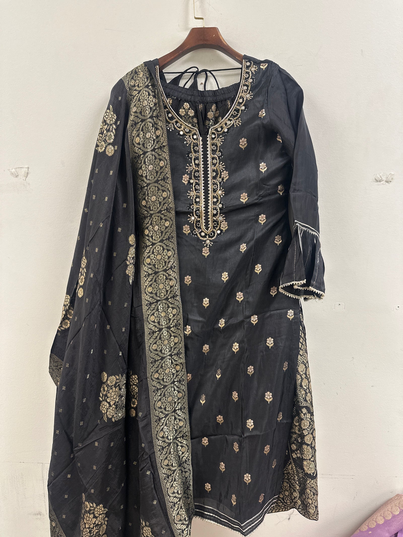 Stunning Banarasi Lehenga with Long Shirt