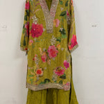 Ravishing Floral Printed Gharara Suit