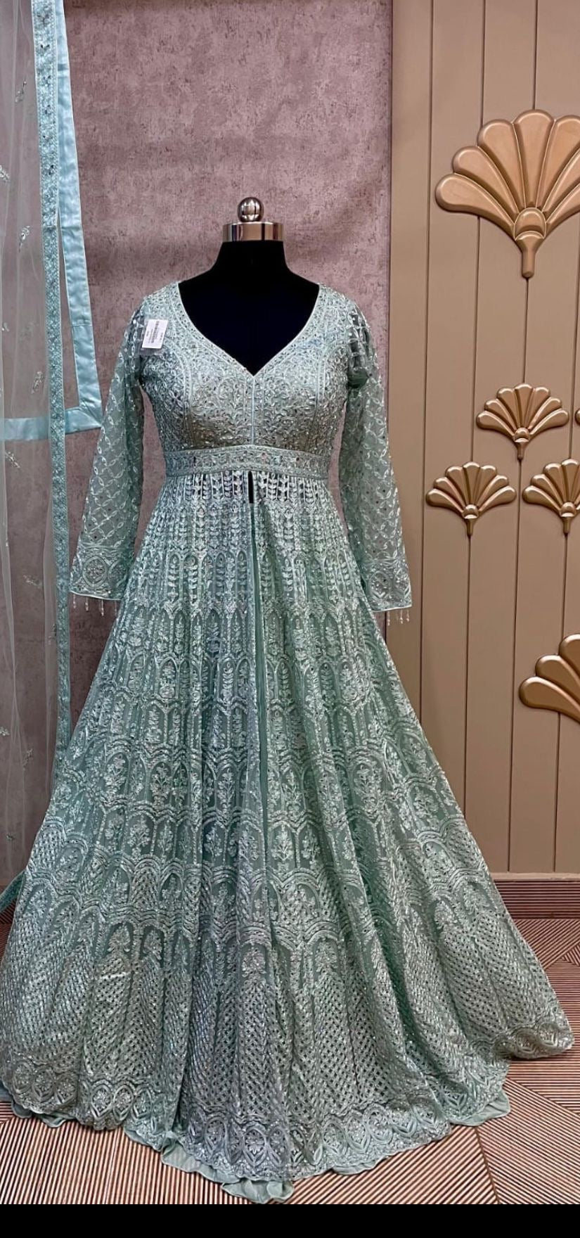 Mystical Long shirt Lehenga Set