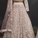 Thread Embroidery Lehenga Set