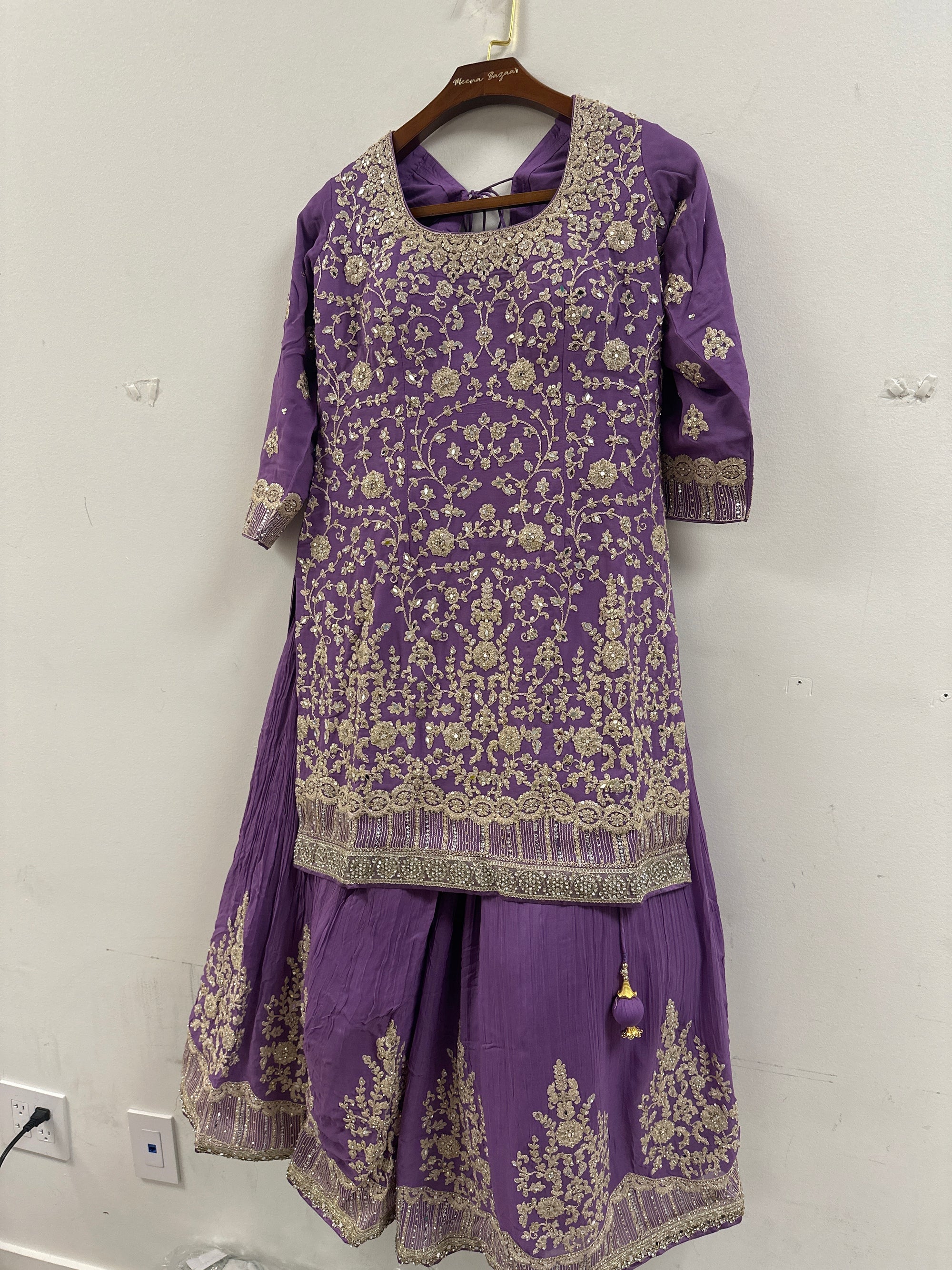 Heavy Embroidered Sharara Suit