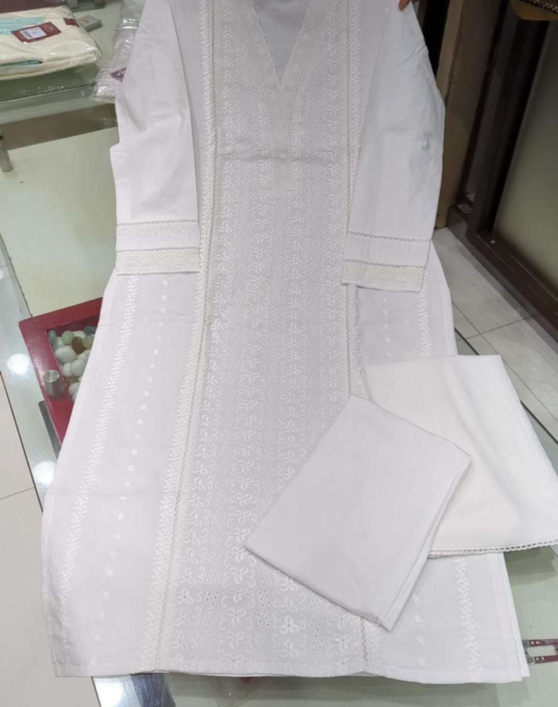 Chikankari Pant Suit