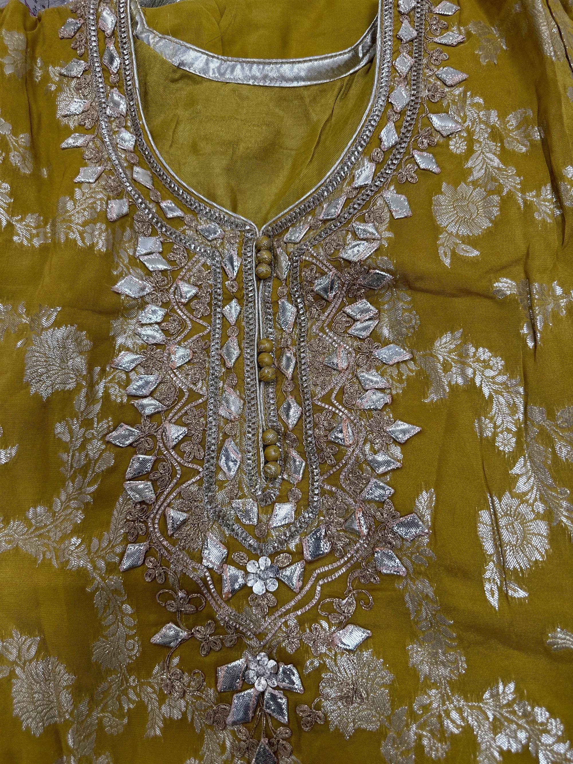 Banarasi Anarkali Sharara with Gotta Patti work