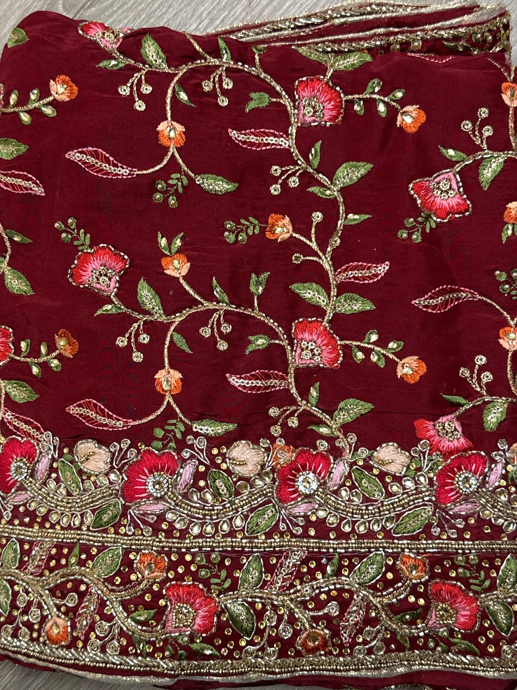 Floral Embroidery Unstitched Suits