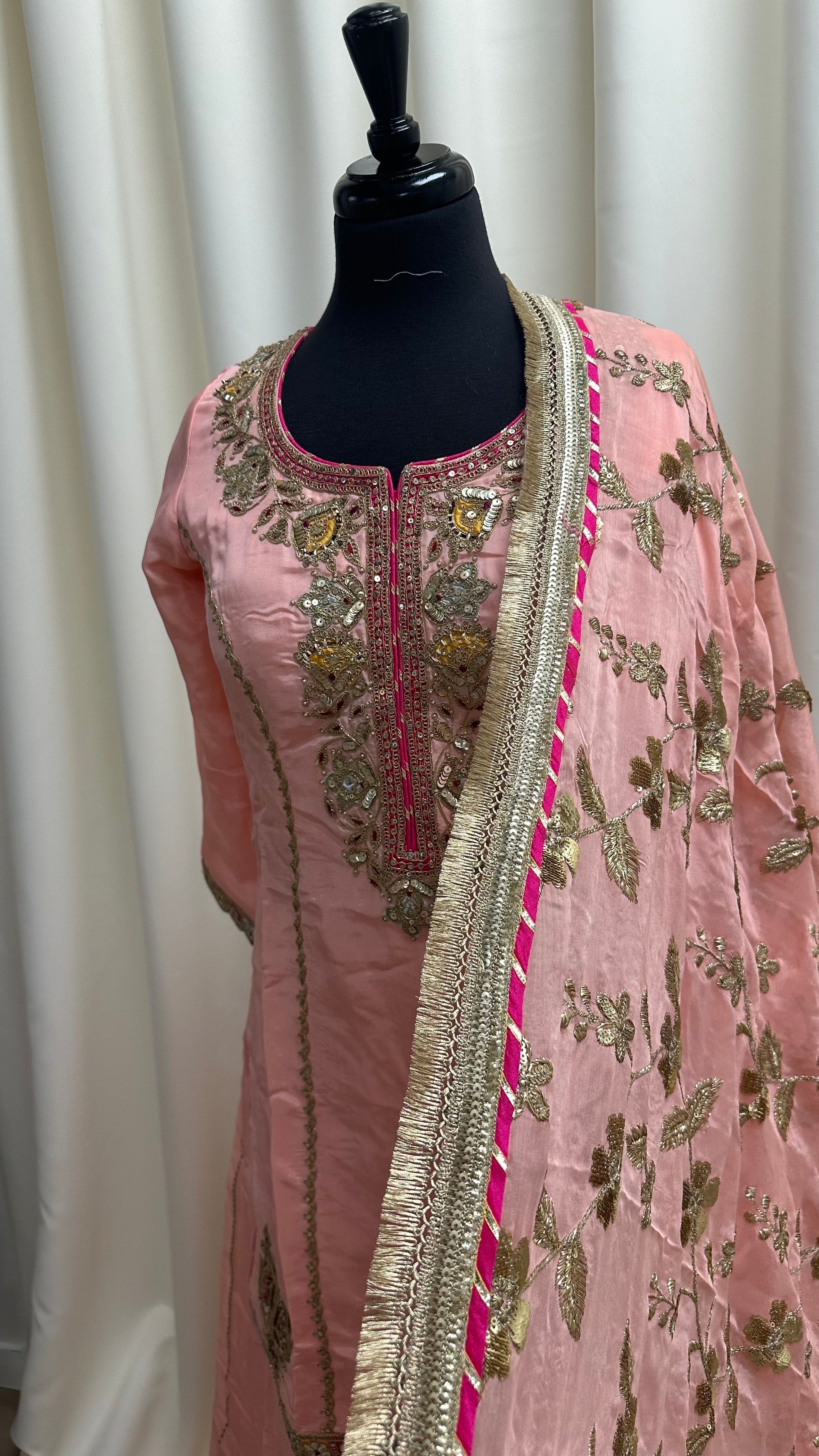 Detailed Embroidery Sharara Suit