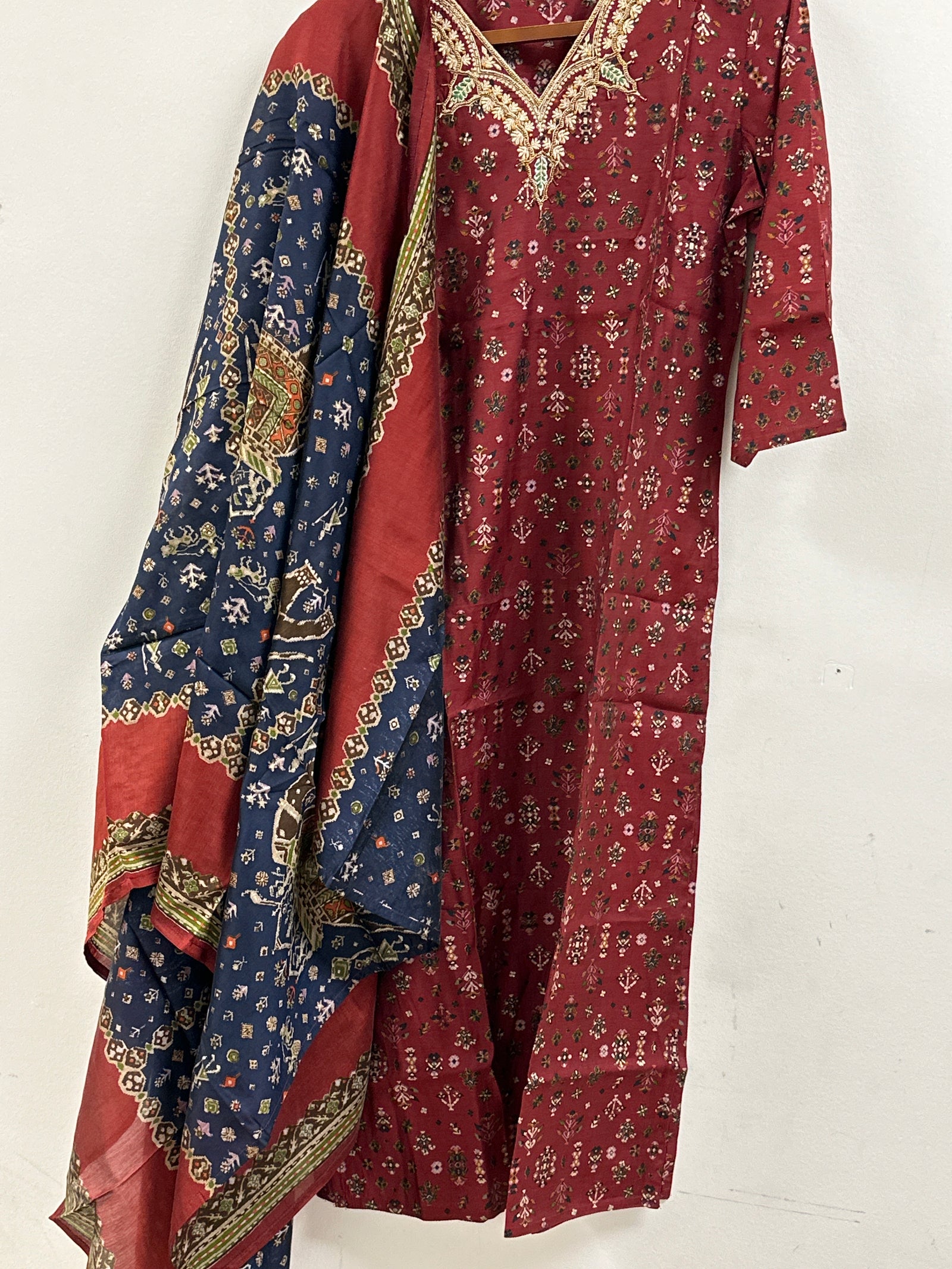 Printed Salwar Style Pant Suit