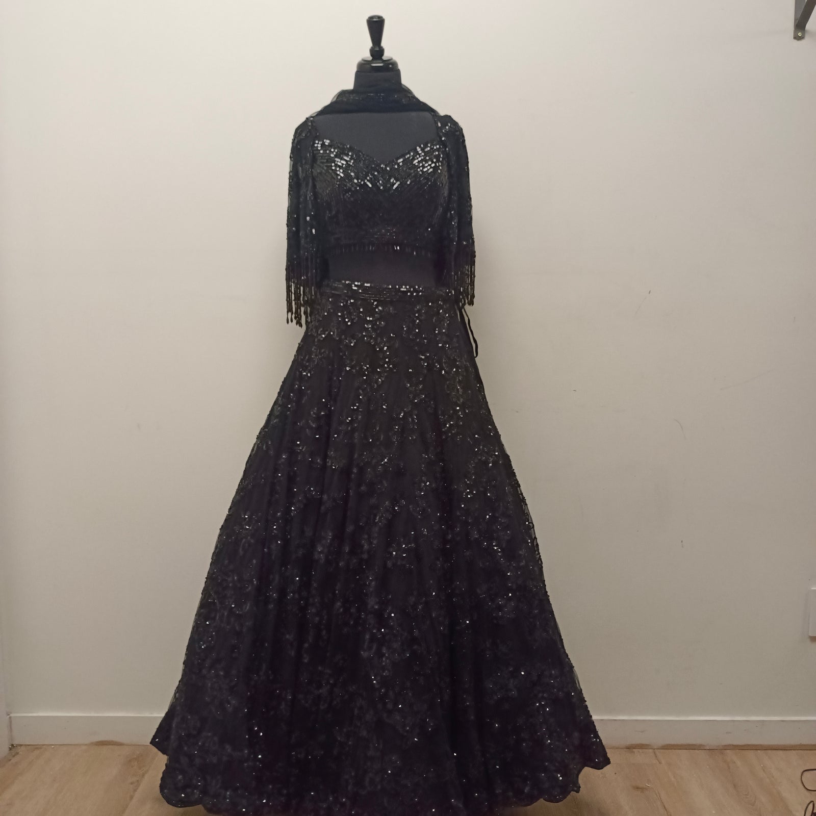 Dark Fall Artistic Lehenga