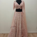 Pink Sensation with Dense Pearl Lehenga Set