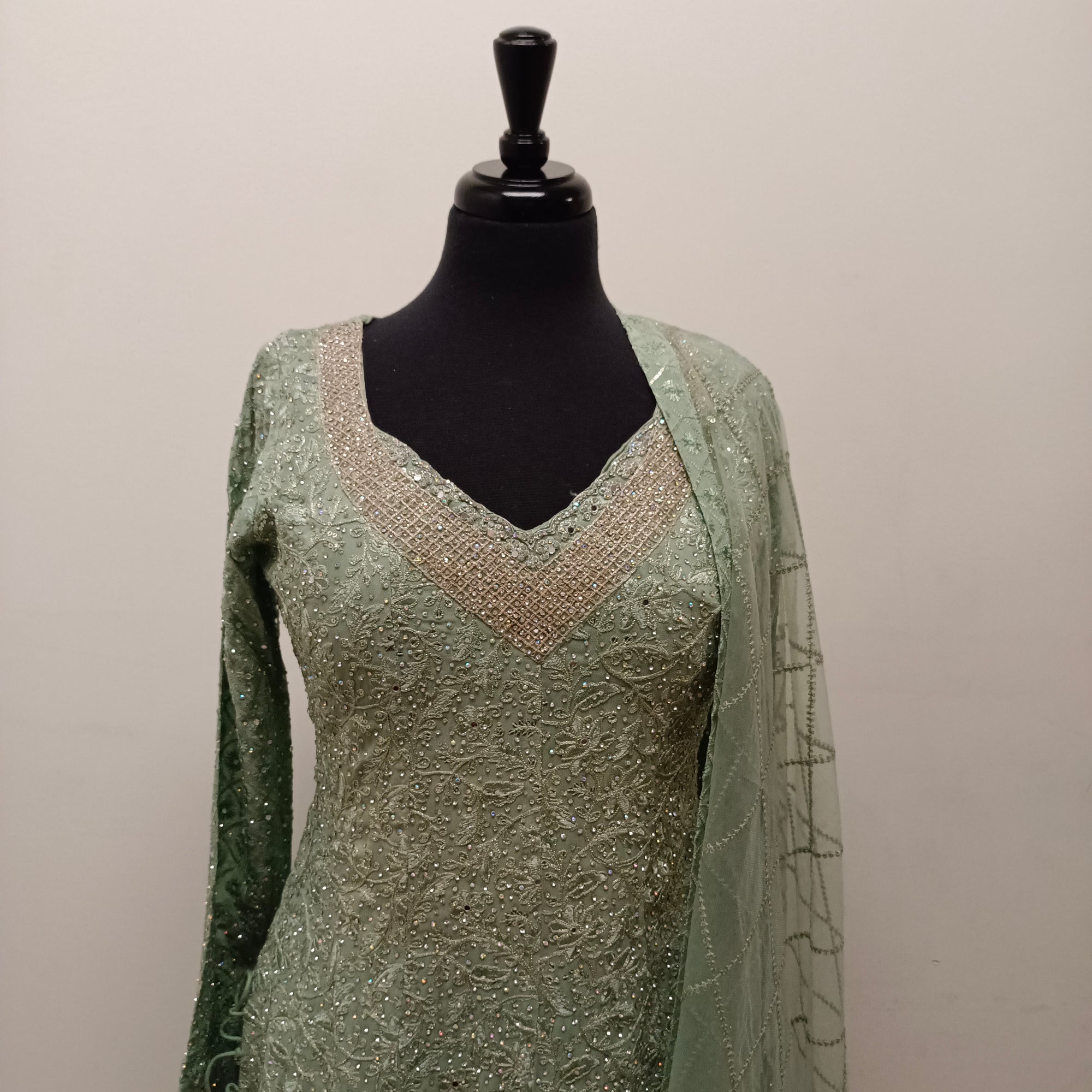 Elegant Double Shaded Sharara Suit