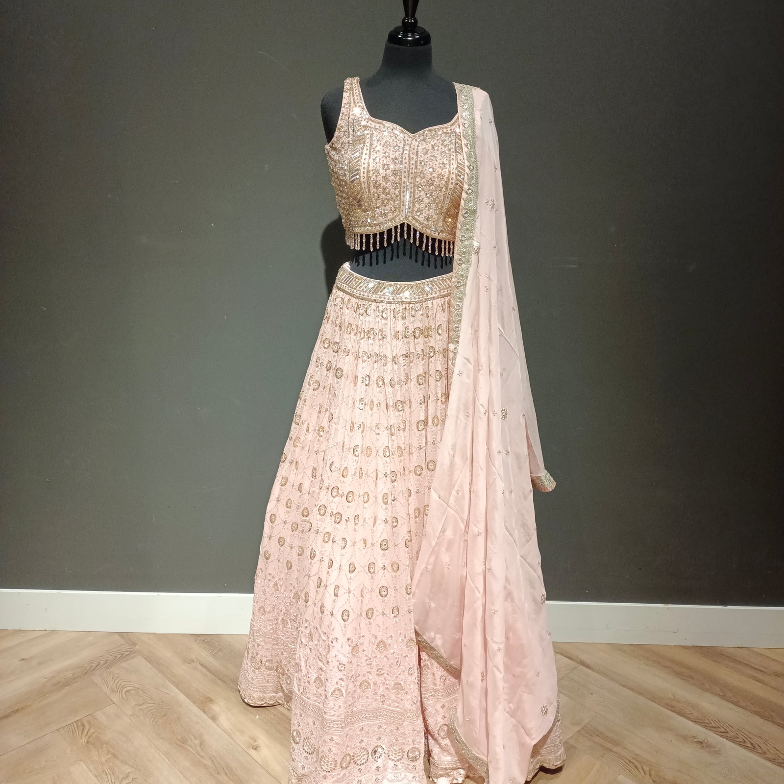 Dazzling Dreams: Sequin-Shiny Lehenga