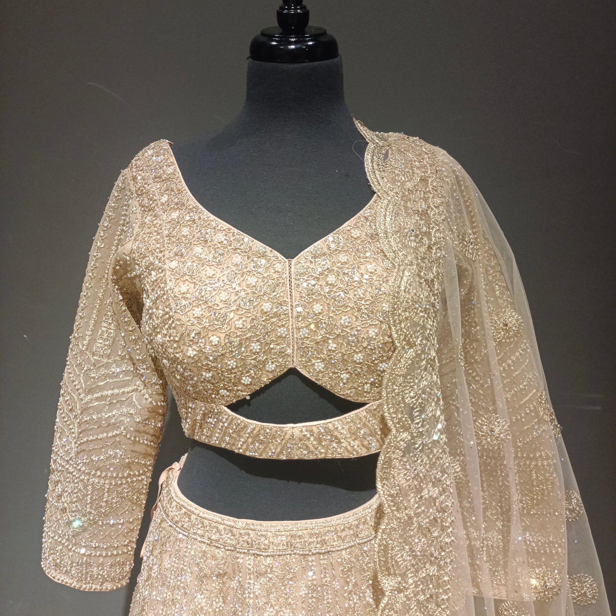 Gold embroidered Lehenga