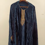 Velvet suit with Patchwork dupatta