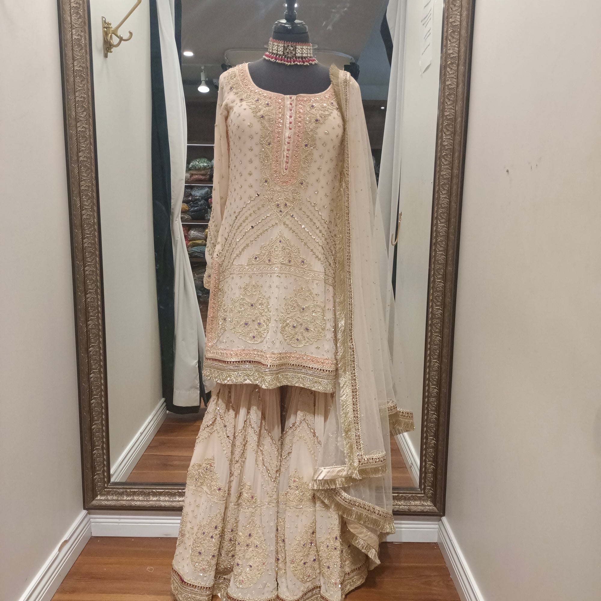 Heavy Embroidered gharara suit