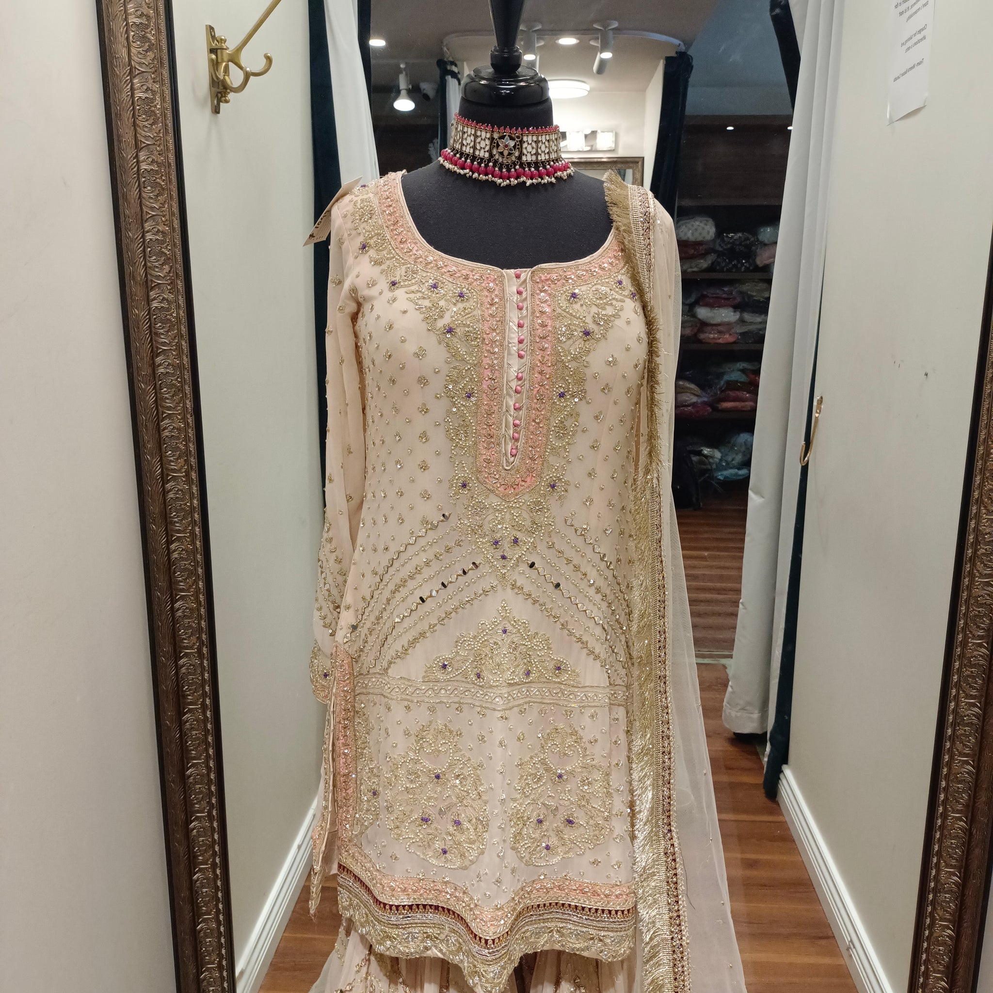 Heavy Embroidered gharara suit